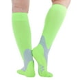 thumbnail image 5 of Compression Stockings for Women & Men Circulation 20-30 mmHg - Neon Green, Small, 5 of 7