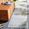 thumbnail image 2 of SAFAVIEH Courtyard Wilfreda Abstract Indoor/Outdoor Runner Rug, Grey/Navy, 2'2" x 9', 2 of 8