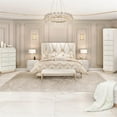 thumbnail image 4 of Michael Amini La Rachelle Eastern King Panel Bed in Champagne Ivory & Chardonnay, 4 of 10
