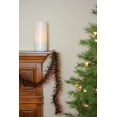 thumbnail image 3 of Northlight 50' x 3" Unlit Shiny Red/Green Spiral Center Tinsel Christmas Garland, 3 of 3