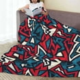 thumbnail image 6 of Salouo Geometric Elements Print Bed Blankets,Flannel Blanket Comfortable Air Conditioning Blanket Lightweight Blanket for Sofa Bed Travel & Couch -60"x50", 6 of 8