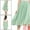 Light Green, variant on INSPIRE CHIC Women's Polka Dots Elastic Waist Flowy A-Line Midi Pleated Skirt