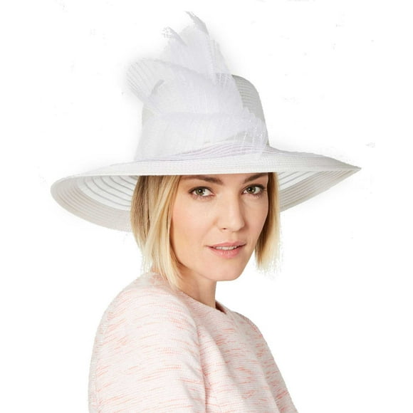August Hat Sheer Wide-Brim Hat (Natural)