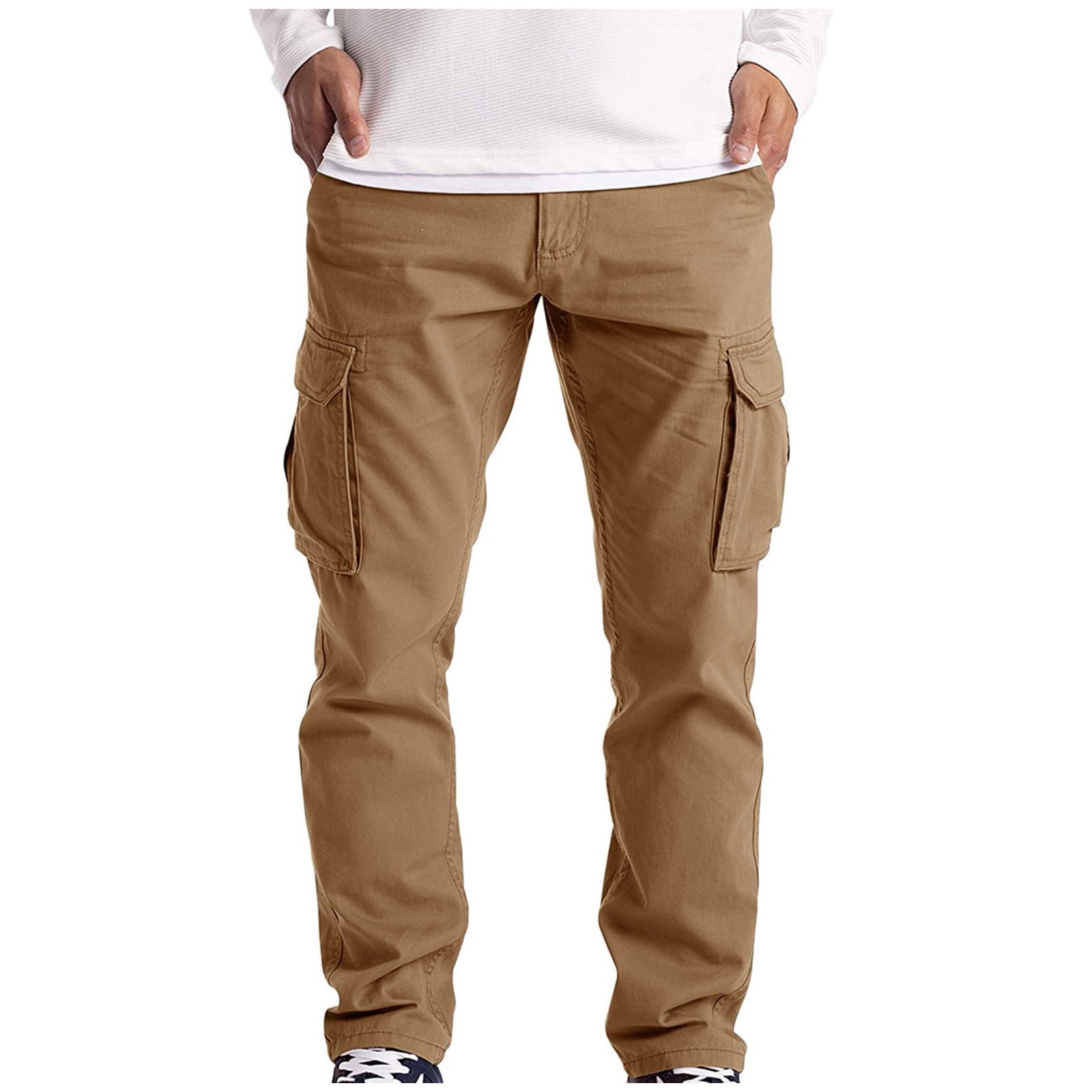 Twill cargo trousers  Light beige  Ladies  HM IN