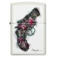 thumbnail image 2 of Zippo Spazuk Flower Pistol White Matte Pocket Lighter, 2 of 7