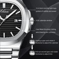 thumbnail image 4 of Chenxi New Watches Mens Top Brand Luxury Sports Quartz Men Watch Full Steel Waterproof Luminous Wrist Watch Relogio Masculino - Quartz Wristwatches, 4 of 7