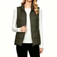 thumbnail image 2 of IUYRTFE Women's Quilted Zip-Up Vest Stand Collar Sleeveless Lightweight Puffer Gilet, 2 of 9