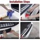 thumbnail image 4 of Blackcar Rear Bumper Protector, 104cm Car/suv Universal Rubber Anti-scratch Trunk Exterior Accessories, 4 of 5