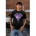 thumbnail image 4 of Universe Galaxy in Melting Diamond Men's Graphic T Shirt Tees Brisco Brands S, 4 of 4