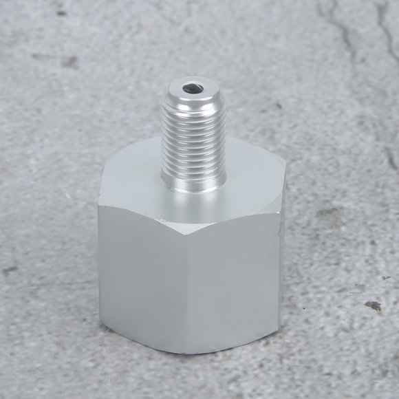 Adaptateur de Régulateur de CO2, Connecteur en Aluminium Accessoires de Raccord, 17cm 20kg, avec Joint et Filetage 3 8 à W21.8, CGA320 Adapté pour Bière Brassée à Domicile, Installation Facile Remplacement