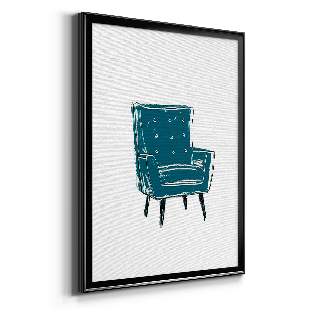 Take a Seat VII Premium Framed Print, in Gold, Black, or Silver - Ready to Hang