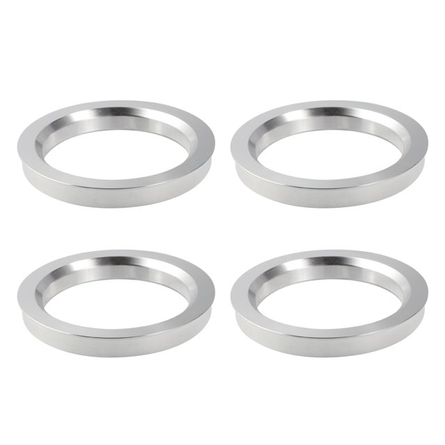 4 anillos centrales de aleación de aluminio, 72,6 mm de diámetro exterior, 56,6 mm