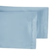 thumbnail image 2 of 650 Thread Count 100% Egyptian Cotton Solid Pillowcases, 2-Piece Pillowcase Set by Blue Nile Mills- King, Baby Blue, 2 of 6