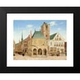 thumbnail image 2 of Pieter Jansz Saenredam 14x12 Black Modern Framed Museum Art Print Titled - The Old Town Hall of Amsterdam (1657), 2 of 5