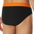 thumbnail image 3 of SCHIESSER calzoncillos Rio 3 unidades para hombre - Serie "95/5", rayas en contraste Negro/Rojo/Naranja M (Medium), 3 of 5