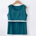thumbnail image 4 of WEIWEN Camisole Tops for Women Built in Bra Tank Top Bras No Underwire Yoga Tank Tops Casual Summer Running Athletic Workout Padded Cami Shirts Green, XXXXL, 4 of 6