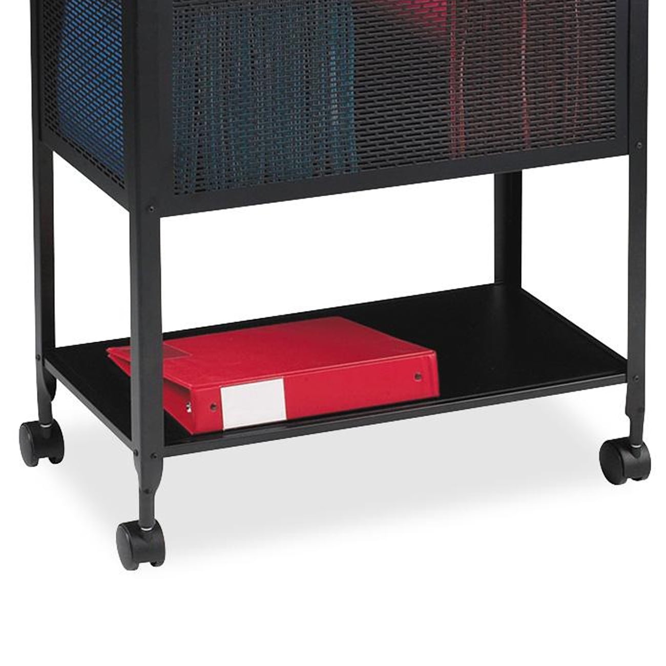 Lorell 1 Drawers Filing Cart Steel Black