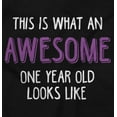 thumbnail image 2 of What An Awesome 1 Year Old Looks Like Romper Boys or Girls Infant Baby Brisco Brands 24M, 2 of 6