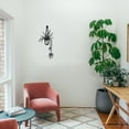 thumbnail image 4 of unbranded En Pared De Hierro Forjado Con Floral Negro Para Oficina O Jardín, 4 of 6