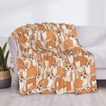 thumbnail image 3 of Fotbe Corgi Animal Manta de Franela con Estampado, Manta Ultrasuave para Cama, Sofá, Auto, Hipoalergénica y Antibolitas-50"x40", 3 of 6