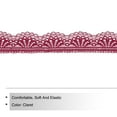 thumbnail image 3 of Lace Trim, 10 Yards 1.18 Inch Vintage Lace Ribbons for DIY Sewing Craft Gift Package Decoration Wedding Headbands Wine Red, 3 of 7