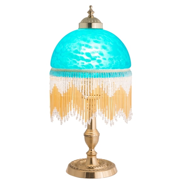 Meyda Tiffany 202658 Victorian One Light Mini Lamp from Roussillon Collection in Oil Rubbed Bronze Finish, 8.00 inches