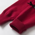 thumbnail image 4 of Ruyang Girls Knitted Sweater Cardigan with Bowknot School Ribbed Knit Sweaters Jacket Button Down Crewneck Preppy Tops, 4 of 6
