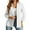 White, variant on NARABB Women's Suit Blazers Solid Color Long-sleeved Cardigan Coat