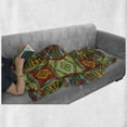 thumbnail image 6 of African Soft Flannel Fleece Throw Blanket, Collage of Native Motifs Art Traditional Old Fashioned Cultural, Cozy Plush for Indoor and Outdoor Use, 60" x 80", Multicolor, by Ambesonne, 6 of 6