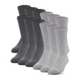 thumbnail image 1 of Gildan Men's Polyester Half Cushion Crew Socks, 12-Pack, grey, Shoe Size: 6-12, 1 of 3
