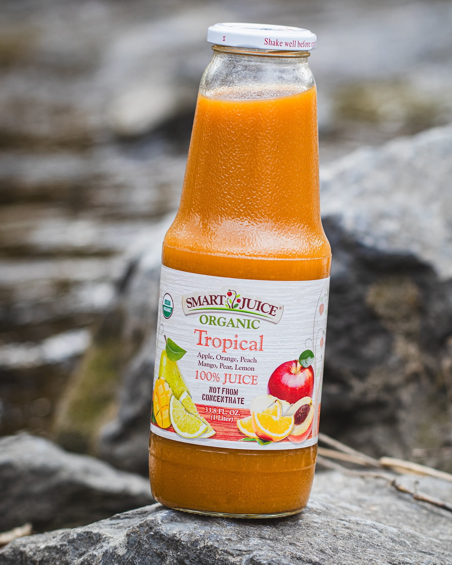 Smart Juice Organic Tropical Juice - 100% Juice, Not From Concentrate - 33.8 fl oz (1L) - (Pack of 6)