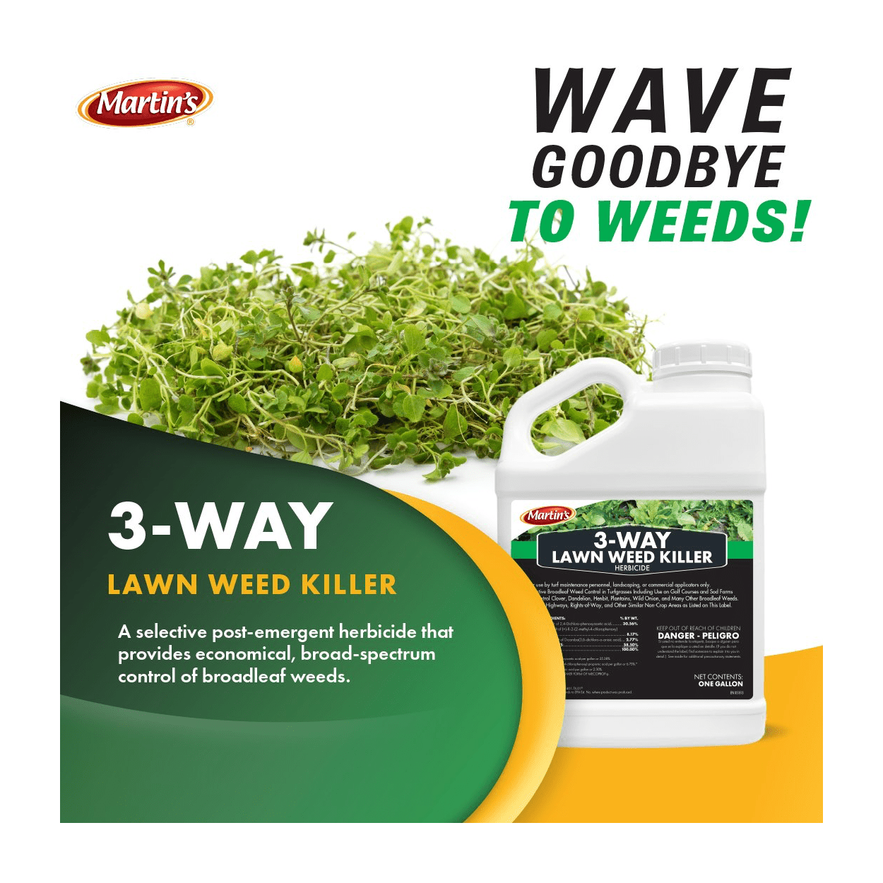 Martin's 3-Way Lawn Weed Killer - 32 fl oz Bottle by Control Solutions