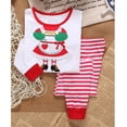 thumbnail image 2 of SAILEROAD-Conjunto de Pijama de Navidad para niños, ropa de dormir de algodón de manga larga, a rayas, 2 of 4