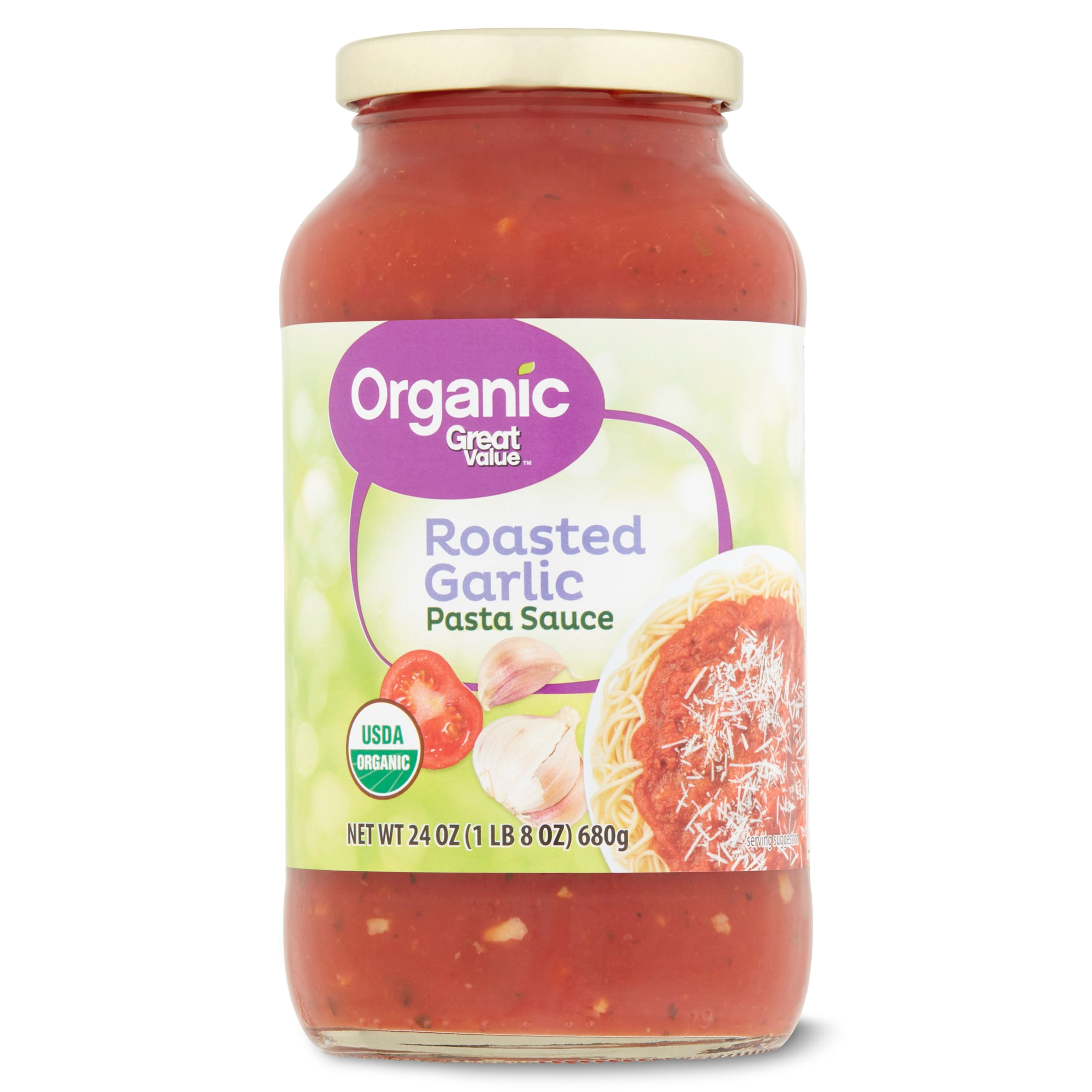 Great Value Organic Roasted Garlic Pasta Sauce 24oz