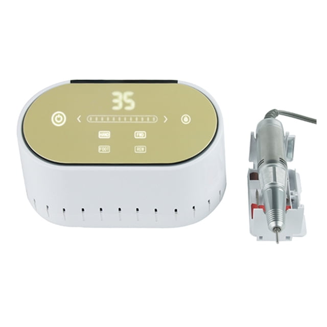 Electric Nail Drill 60W 35000 RPM High Speed Milling Cutter Manicure Machine Electric Nail File LCD Display Nail Salon Sander