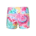 thumbnail image 2 of renvena Kids Girls Tie Dye Gymnastics Dance Tumbling Athletic Shorts Gym Yoga Running Workout Booty Shorts, 2 of 7