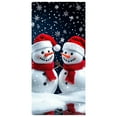 thumbnail image 1 of Cubierta decorativa para puerta con muñeco de nieve navideño Tapiz decorativo Cortina para puerta de fiesta navideña Tapiz Cubierta para puerta Decoración para fiesta navideña, 1 of 7