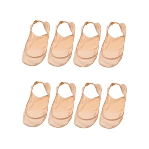 Eryueer 4 Pairs No Show Slingback Socks Ultra Low Cut Liner Socks With Sling No Show Half Socks For Heels