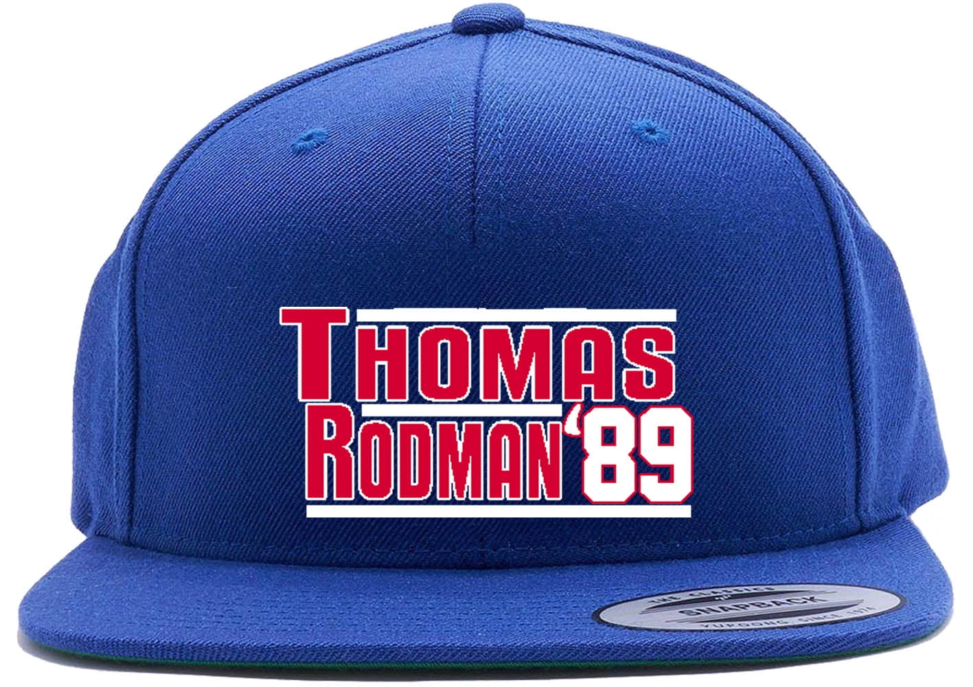 Snapback Isiah Thomas Dennis Rodman Pistons 1989 Hat