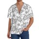 thumbnail image 1 of Balery Sea Turtle Camisa Casual de Manga Corta con Botones para Hombre, Texturizada, Estilo Cubano, para Playa, Verano-Large, 1 of 5
