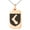 Rose, variant on Stainless Steel Arm Armor Leadership Coat of Arms Shield Engraved Small Rectangle Dog Tag Charm Pendant Necklace