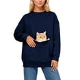 thumbnail image 5 of FUZHIQ Women Hoodie Pet Pouch Sweatshirt Cat Dog Carrier Hooded Sweatshirt Kangaroo Pocket Pullover for Small Pets, 5 of 9