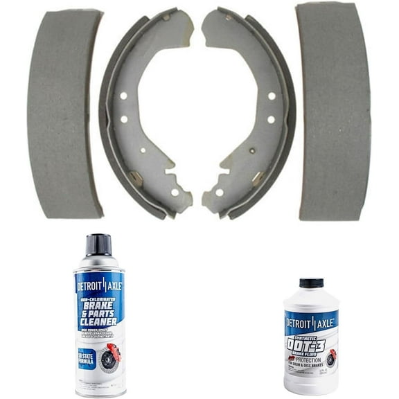Detroit Axle - Rear Ceramic Brake Shoes BCBF Kit Replacement for 1993-1999 Chevrolet GMC C1500 K1500 Tahoe Yukon - 4pc Set