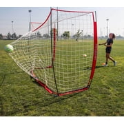 PowerNet Portable Futsal Soccer Goal, Soccer Net with Collapsible Steel Base, Pop Up Soccer Training Equipment, 1 Goal & Zipper Storage Bag (3M X 2M)