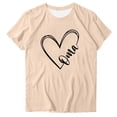 thumbnail image 1 of Tops Cortos para Mujeres Retro Impreso Cuello Redondo Manga Corta, Camiseta Casual para Uso Diario Y de Fiesta, 1 of 4