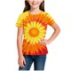 thumbnail image 5 of Camisetas de Cuello de Tripulación de Manga Corta para Mujeres Impresa Camiseta Cuello Redondo de Manga Media Casual Versátil para Niños Grandes Edades 3-14, 5 of 5