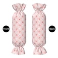 thumbnail image 2 of Salouo Rabbit And Cherry Pattern Cute Bolster Pillow,Cylindrical Pillow Long Pillow for Bed Round Side Pillow for Knee/Leg/Neck ,- Length 24.4" x 9.8" Diameter, 2 of 8