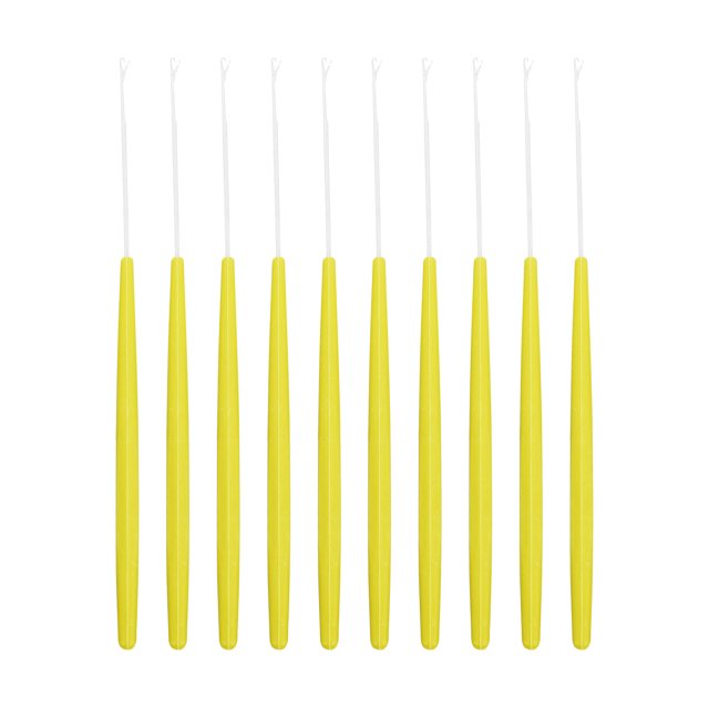MasteelfCA 20pcs Plastic Handle Crochet Needle Hair Extension Tool Knitting Crochet Hook