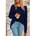 thumbnail image 3 of PRETTYGARDEN Women's Oversized Sweaters Casual Long Sleeve Scoop Neck Pullover Tops Loose Cozy Knit Fall Outfits, 3 of 9