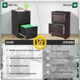 thumbnail image 6 of Superday 2 Drawer File Cabinets, 18” D Vertical File Cabinet with Lock, Locking Filing Cabinet for Home Office, Black Metal Filing Cabinets for Hanging Letter/Legal Folders, Easy Assemble, 6 of 7